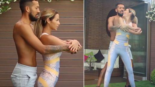 La clase de gym hot del defensor de la Selección Argentina y su mujer