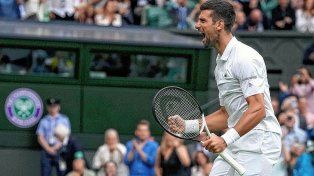 Novak Djokovic se instaló en las semifinales de Wimbledon