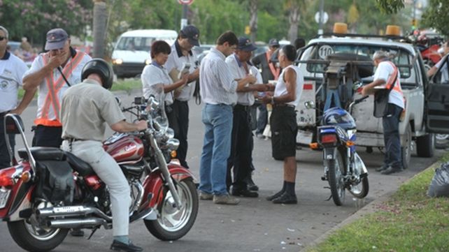 Rigurosidad. Cada fin de semana se realizan controles de tránsito en los sectores más concurridos de la ciudad.