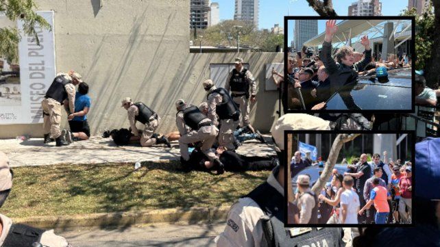 Disturbios y enfrentamientos marcaron el paso de Milei por Santa Fe: crónica de corridas