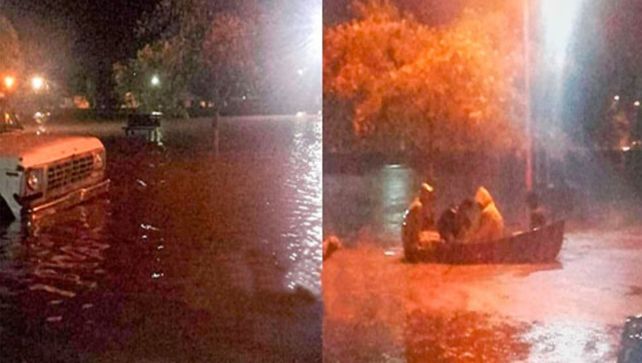 Por cuarta vez en dos meses volvió a inundarse Irazusta