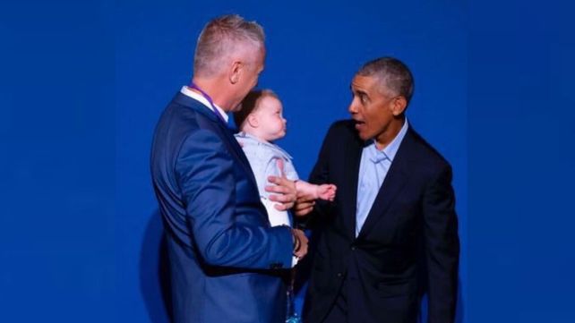 El divertido encuentro entre Obama
