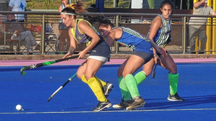 La Tiburona Yoana Aguilera marcó dos goles en el triunfo de El Quillá por 5 a 3 sobre Banco Provincial en el Sergio Antoniazzi.