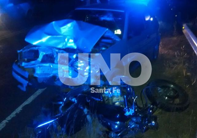 Murió este sábado el motociclista que había sido chocado en la ruta 70