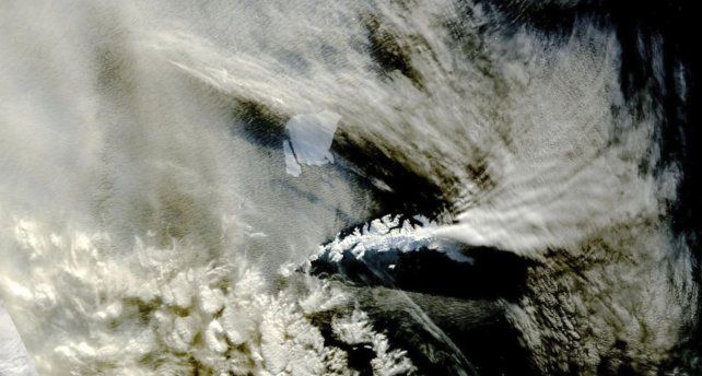 Una imagen de la Nasa del iceberg.