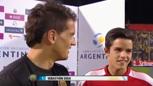 Genaro, el alcanzapelotas que tuvo su noche soñada junto al arquero Sosa