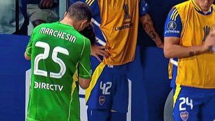 Agustín Marchesín fue reemplazado por Leandro Brey