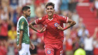 Alan Lescano es una de las figuras de Argentinos Juniors y sería titular ante Newells.