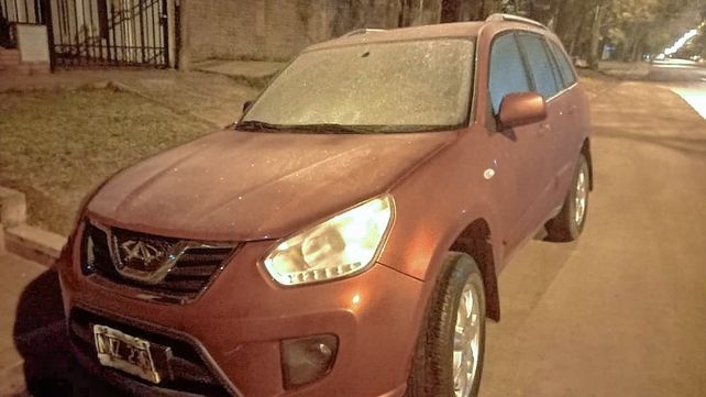 La helada de este martes en imágenes