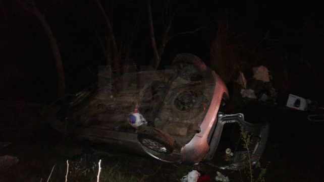 Rescataron a tres mujeres de un automóvil que volcó en la ruta provincial 1