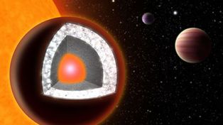 Descubren un planeta caluroso formado por diamantes y grafito