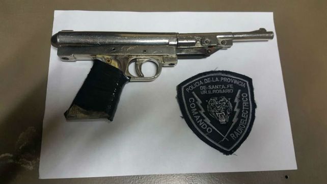 El arma que tenían en su poder los asaltantes.&nbsp;