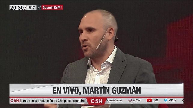 El ministro de Economía Martín Guzmán
