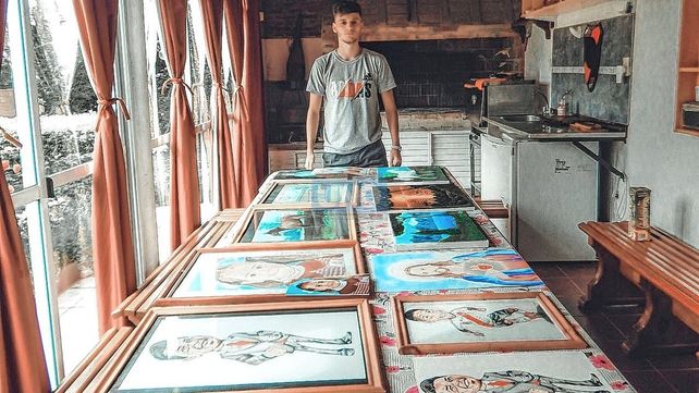 Matías Restano, trazos de un artista con corazón millonario