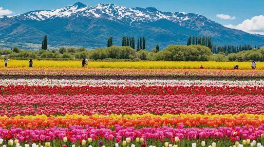 Primavera en colores: el valle donde florecen dos millones de tulipanes