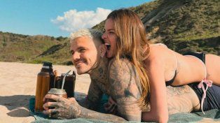 Mauro Icardi y la China Suárez mostraron su intimidad en una tarde de playa