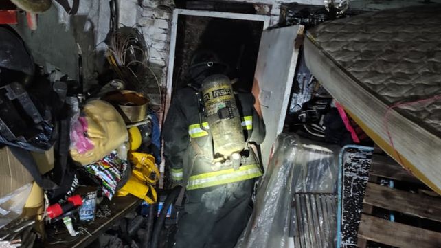 El incendio se registró este jueves en Santa María al 3600.