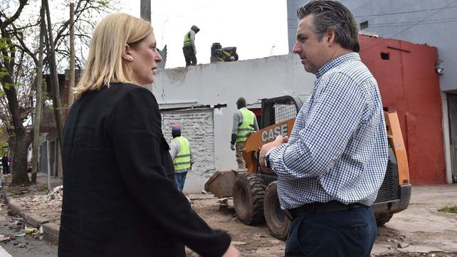 La vicegobernadora Scaglia y el ministro de Pablo Cococcioni supervisaron el operativo en Príncipe de Gales y Rueda.