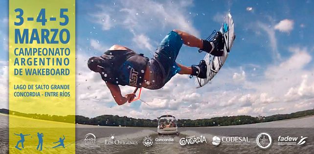 Suspendieron el argentino de wakeboard en Concordia