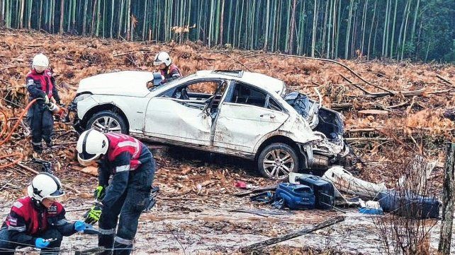 El accidente sucedió en Liebig.