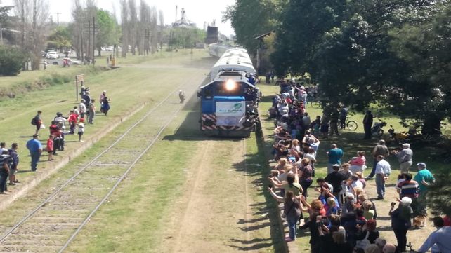 Fiesta. El arribo emocionó hasta las lágrimas a los vecinos casildenses.
