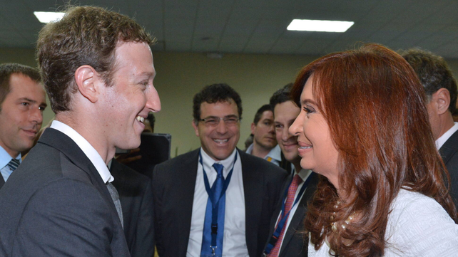 El encuentro entre Mark Zuckerberg y Cristina Kirchner