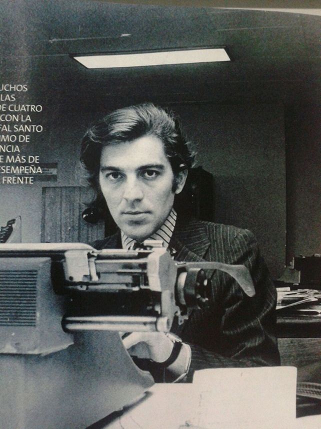Irreconocible: la foto retro de Santo Biasatti en 1973