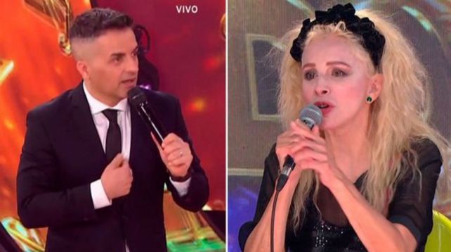 Angel De Brito y Nacha Guevara cara a cara en el Cantando 2020. La actriz fue dura con el conductor.&nbsp;