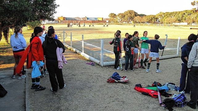 Semilla. En el predio del exhipódromo -que hoy ocupa la plaza Mujeres Entrerrianas- la institución Roja y Verde comenzó a dar sus primeros pasos.