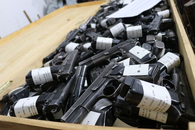Gran parte de las armas incautadas en la provincia fueron usadas en hechos delictivos