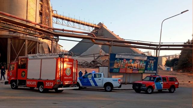 La planta de granos que la empresa Bunge posee en Puerto San Martín.