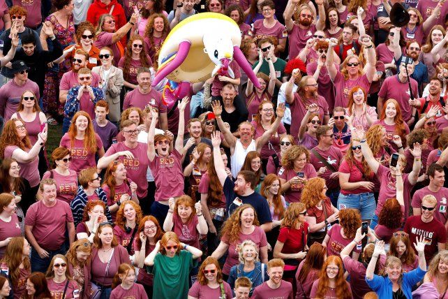 El festival donde los pelirrojos son apenas uno más en la multitud