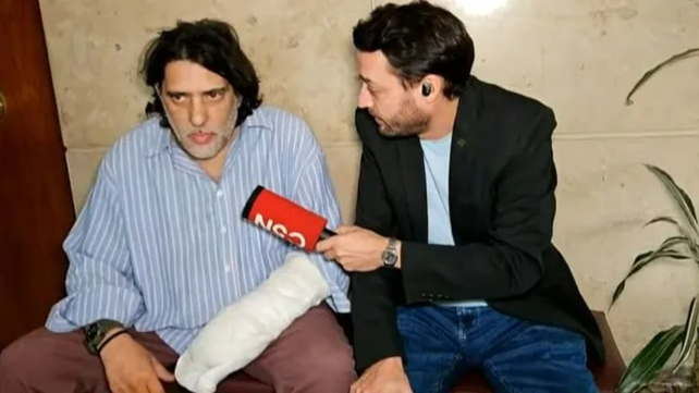 El accidente sucedió en un café de Belgrano. Captura de TV
