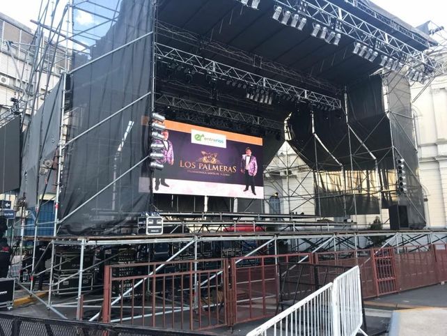 El gran escenario en Paraná.&nbsp;
