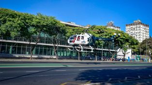 Paciente fue traslado en helicóptero hasta el Hospital de Emergencias de Rosario.&nbsp;