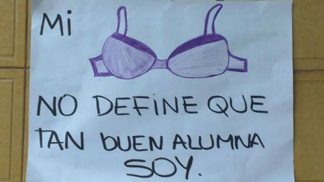 Una de las consignas de la marcha.&nbsp;
