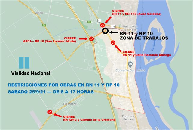 Arrancan las obras en ruta 11 en el cordón y habrá cierre total de la ...