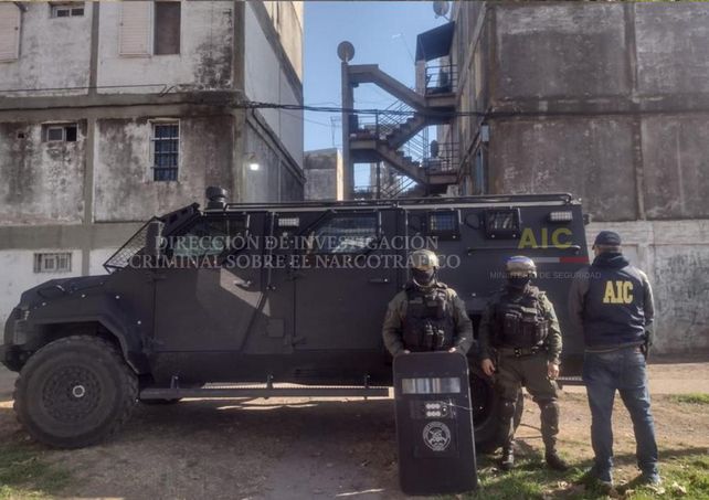 Uno de los allanamientos se realizó en el barrio Granaderos a Caballo de Casilda.