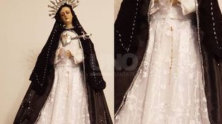 Conmoción en San Martín Norte: la imagen de una virgen lloró sangre