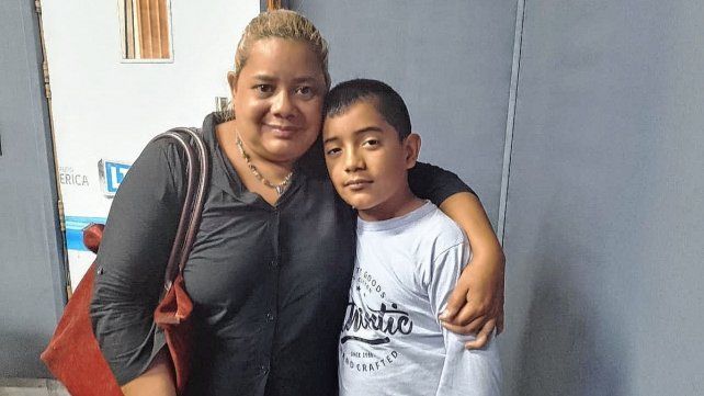 María Elena junto a Tiziano