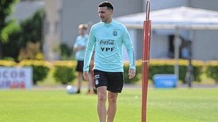 El entrenador de Argentina, Lionel Scaloni, en la previa del partido del viernes.