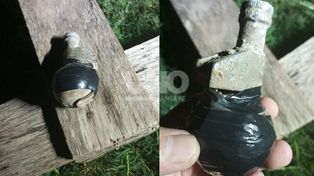 Sorprendente hallazgo en Santo Tomé: encontró una granada y un chaleco balístico entre la basura en una cava