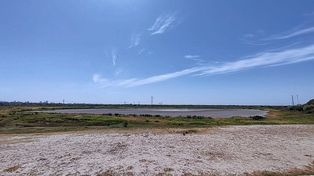 Seca. Así luce la laguna Bedetti, primera área natural protegida de Santo Tome&nbsp;
