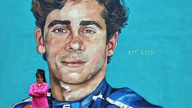 Franco Colapinto tiene su mural en Luján