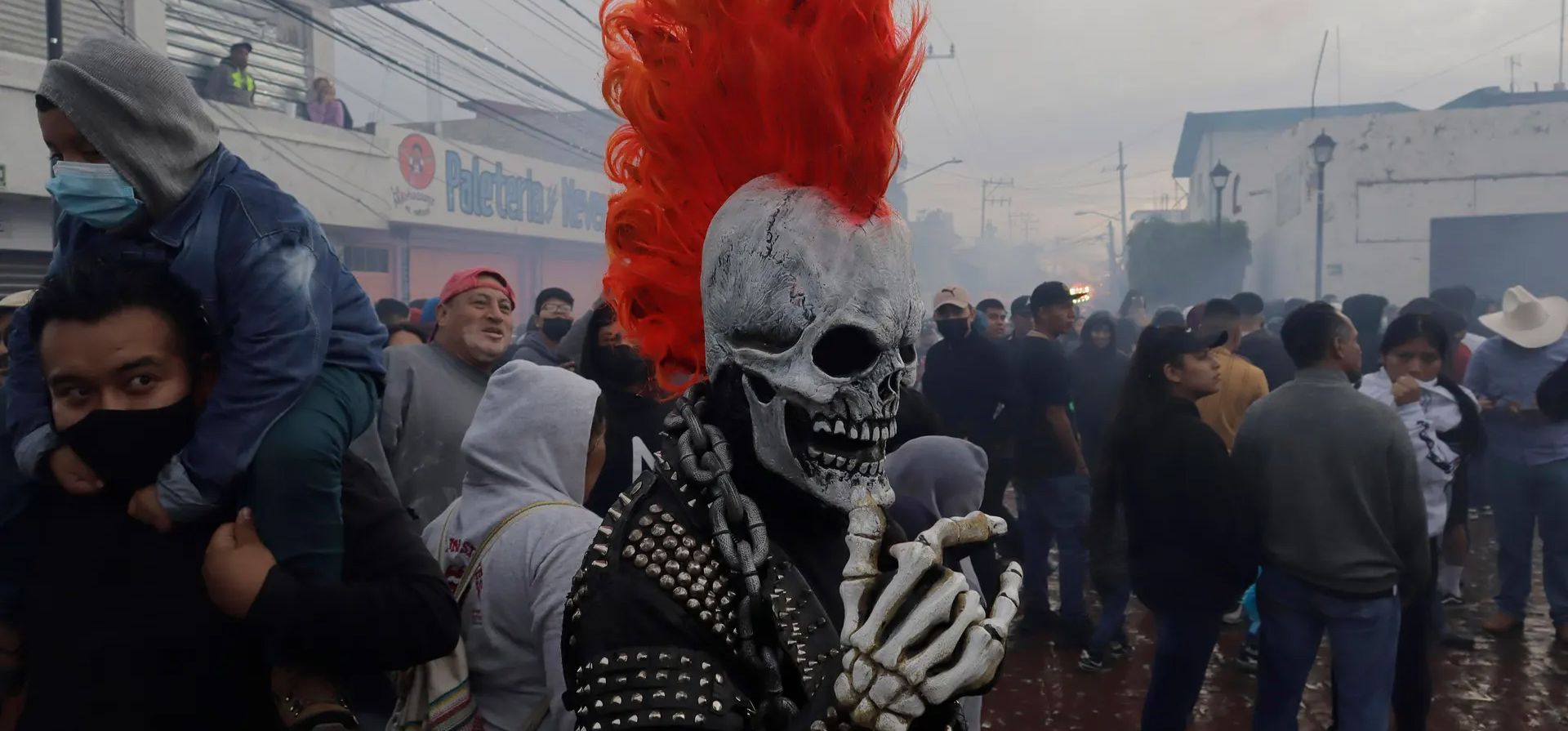 La Quema de los Toros y la Feria de las Luces, enmarcan en las celebraciones del Día de Santiago Apóstol en la Ciudad de México. Fotografía: Future Publishing/Getty Images