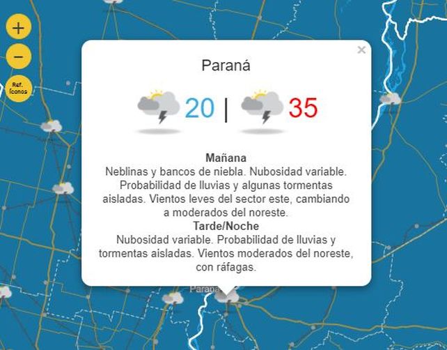 Pronosticaron tormentas intensas para Entre Ríos: Qué pasará con las temperaturas
