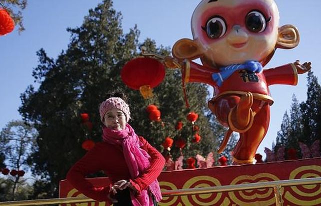 China celebra este lunes el Año Nuevo del mono.