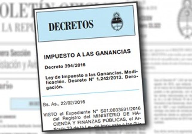 Formalizan modificaciones en el impuesto a las Ganancias para la cuarta categoría