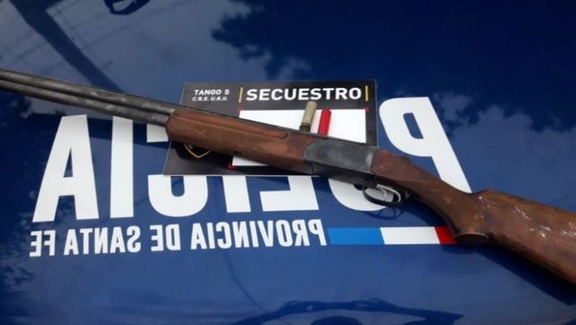 La escopeta calibre 16 con la que se perpetro el crimen.&nbsp;
