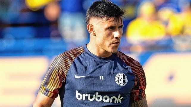 Adam Bareiro marcó el gol de San Lorenzo.